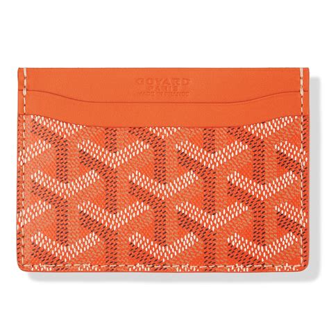 goyard cardholder orange